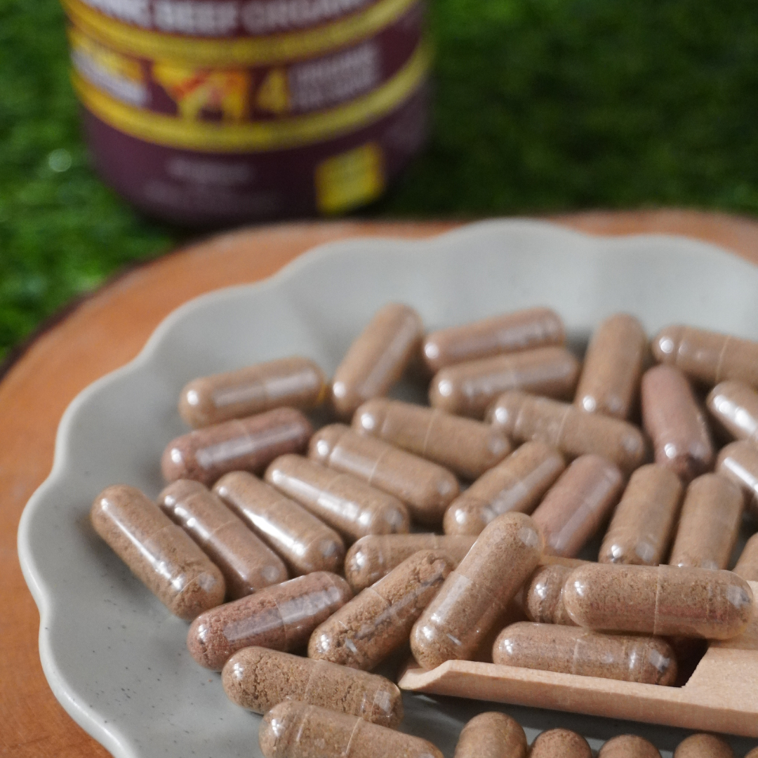 Beef Organ Capsules, Certified Organic Grass Fed