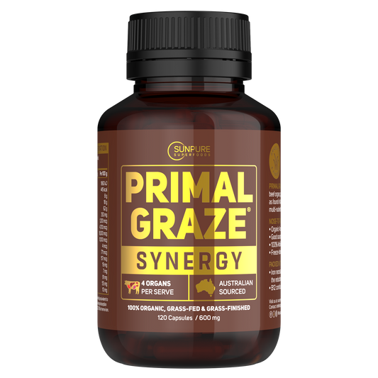 Beef Organ Capsules, Certified Organic Grass Fed