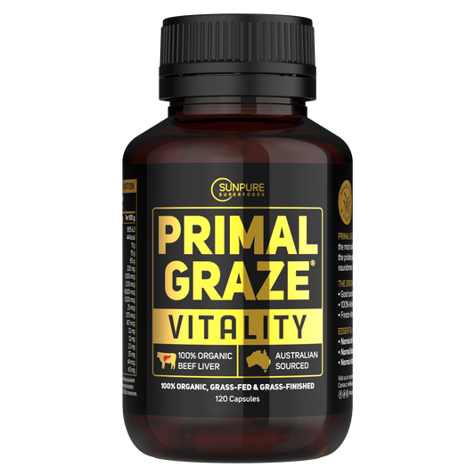 Beef Liver Capsules, Certified Organic Grass Fed