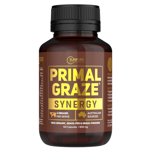 Beef Organ Capsules, Certified Organic Grass Fed